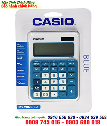 Casio MS-20NC-BU; Máy tính tiền Casio MS-20NC-BU chính hãng Casio